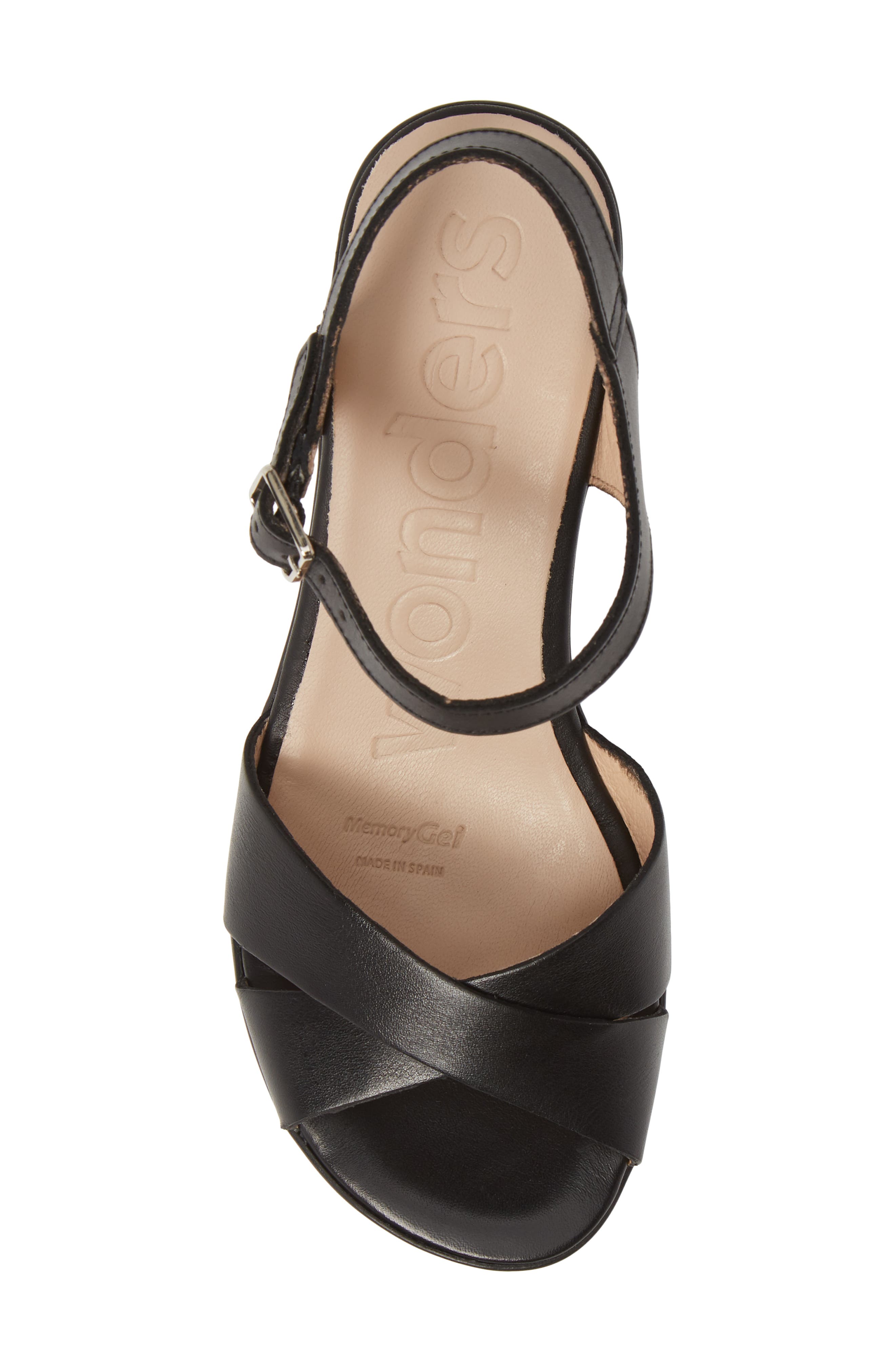 Wonders Platform Sandal, Alternate, color, 