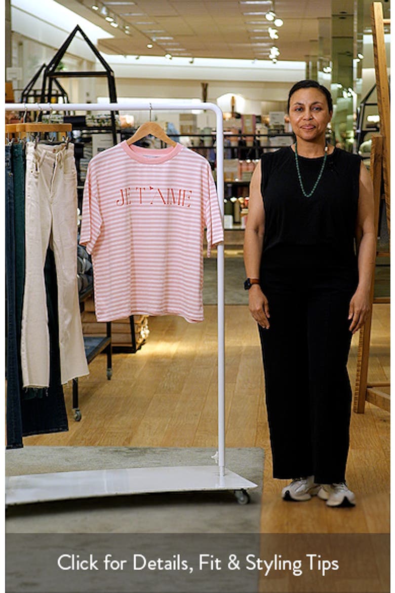 Marly Oversize Je T'aime Stripe T-Shirt video