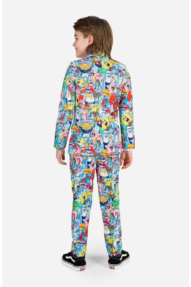 Kids' SpongeBob Frenzy Two-Piece Suit & Tie Set, Alternate, color, MISCELLANEOUS
