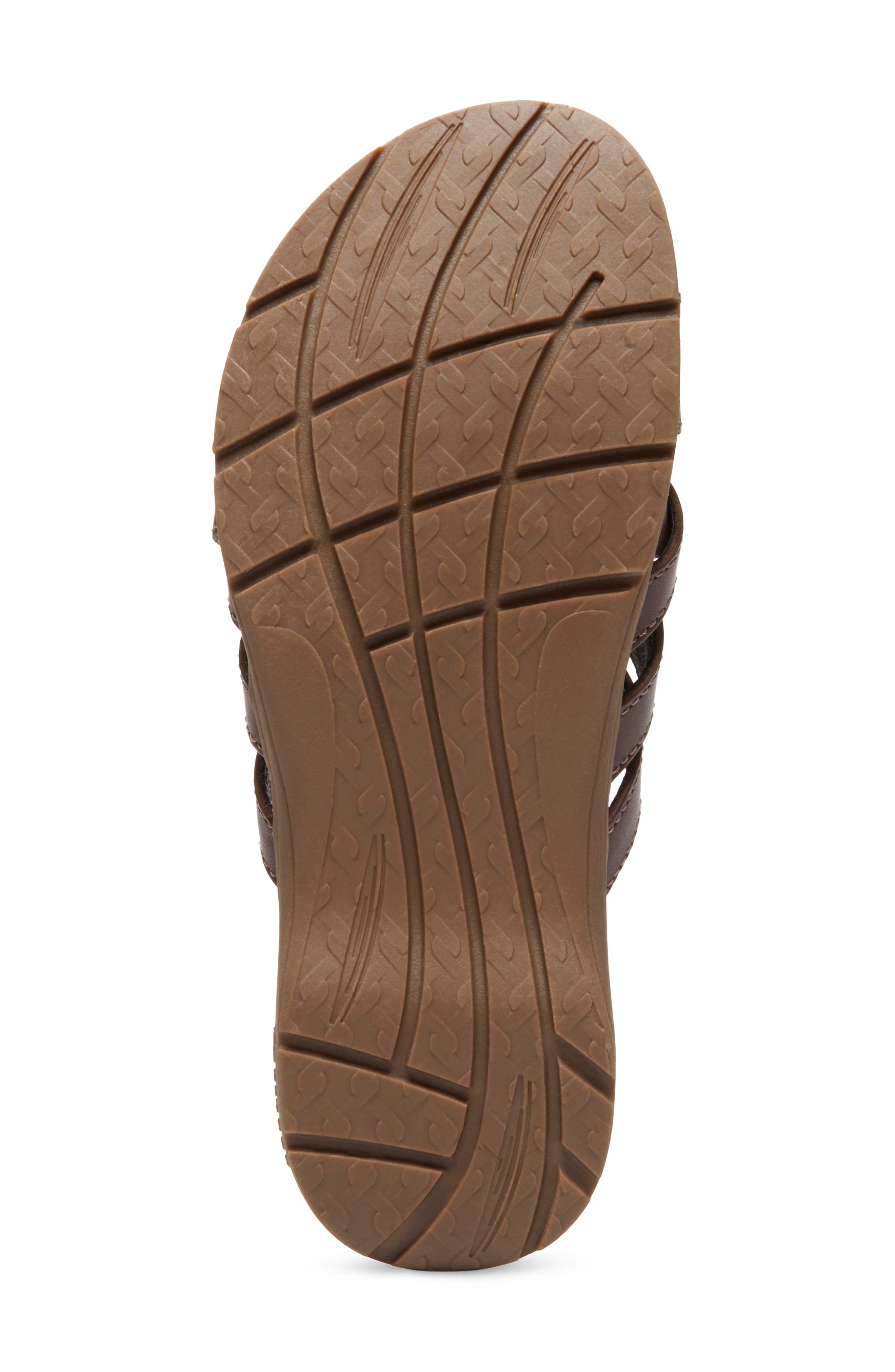 Eastland Hazel Woven Slide Sandal - Wide Width Available, Alternate, color, Brown