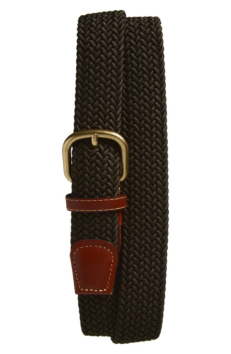 Noah Elastic Belt, Main, color, Olive
