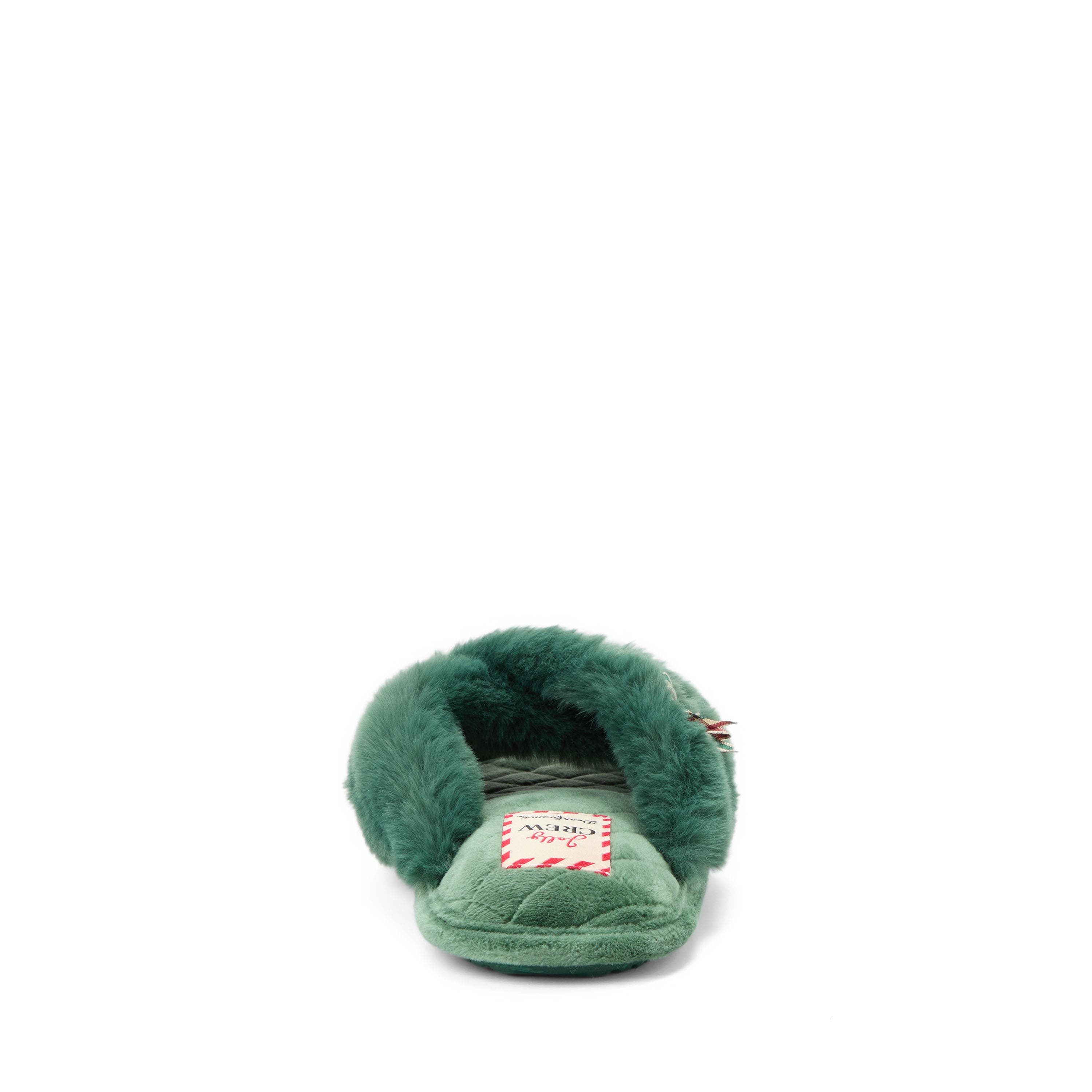 Mama Fur Slide Slippers, Alternate, color, SPRUCE