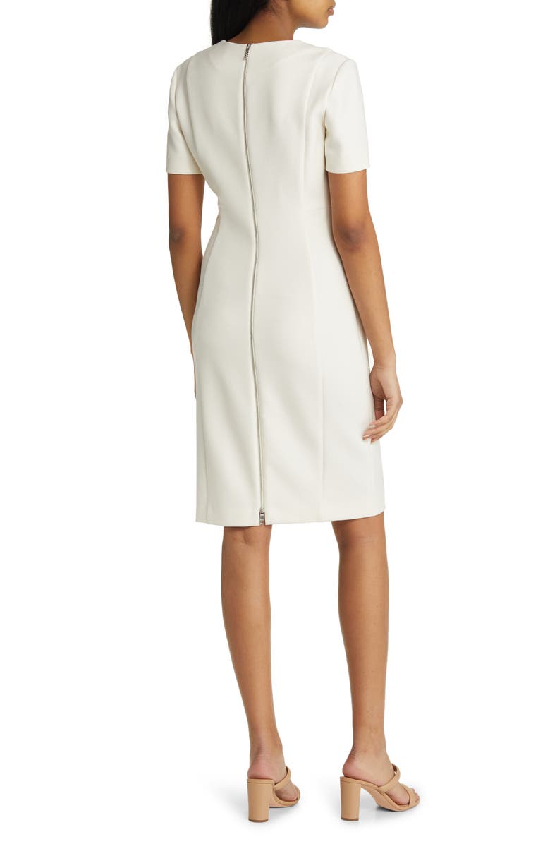 BOSS Damaisa Sheath Dress, Alternate, color, Soft Cream