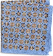 Nordstrom Medallion Silk Pocket Square