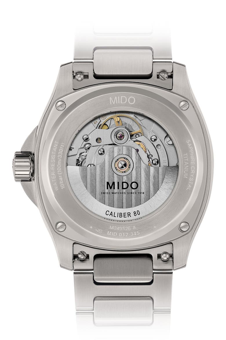 Multifort TV Big Date Automatic Bracelet Watch, 39.2mm x 40mm, Alternate, color, GREY