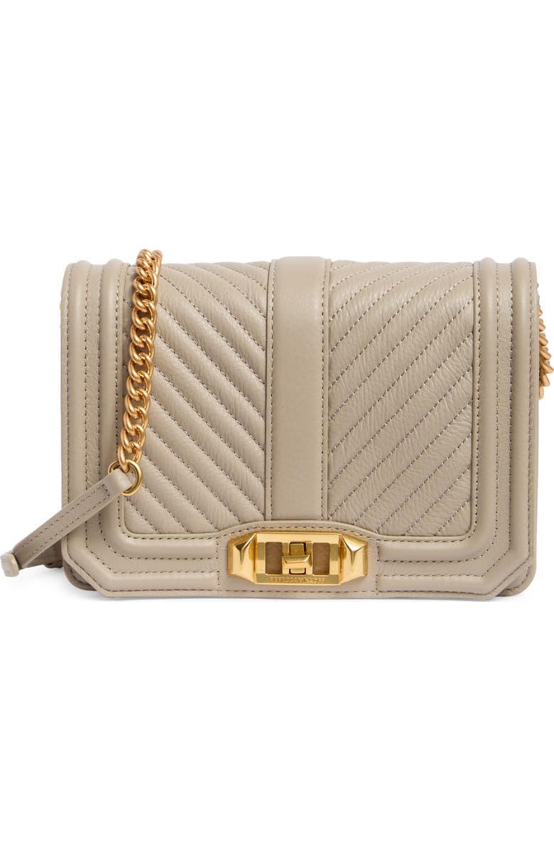Rebecca Minkoff Chevron Quilt Leather Crossbody Bag, Main, color,