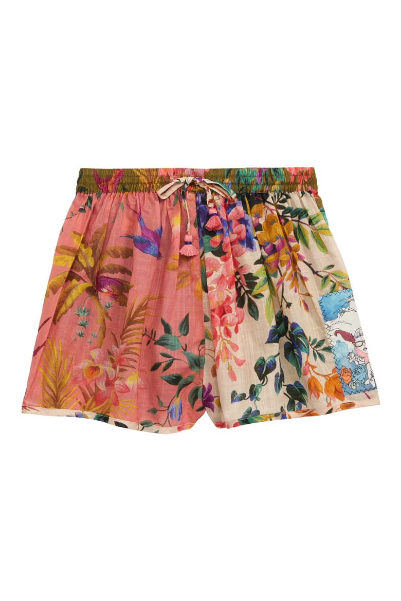 Kids' Tropicana Floral Cotton Shorts, Main, color, SPLICED