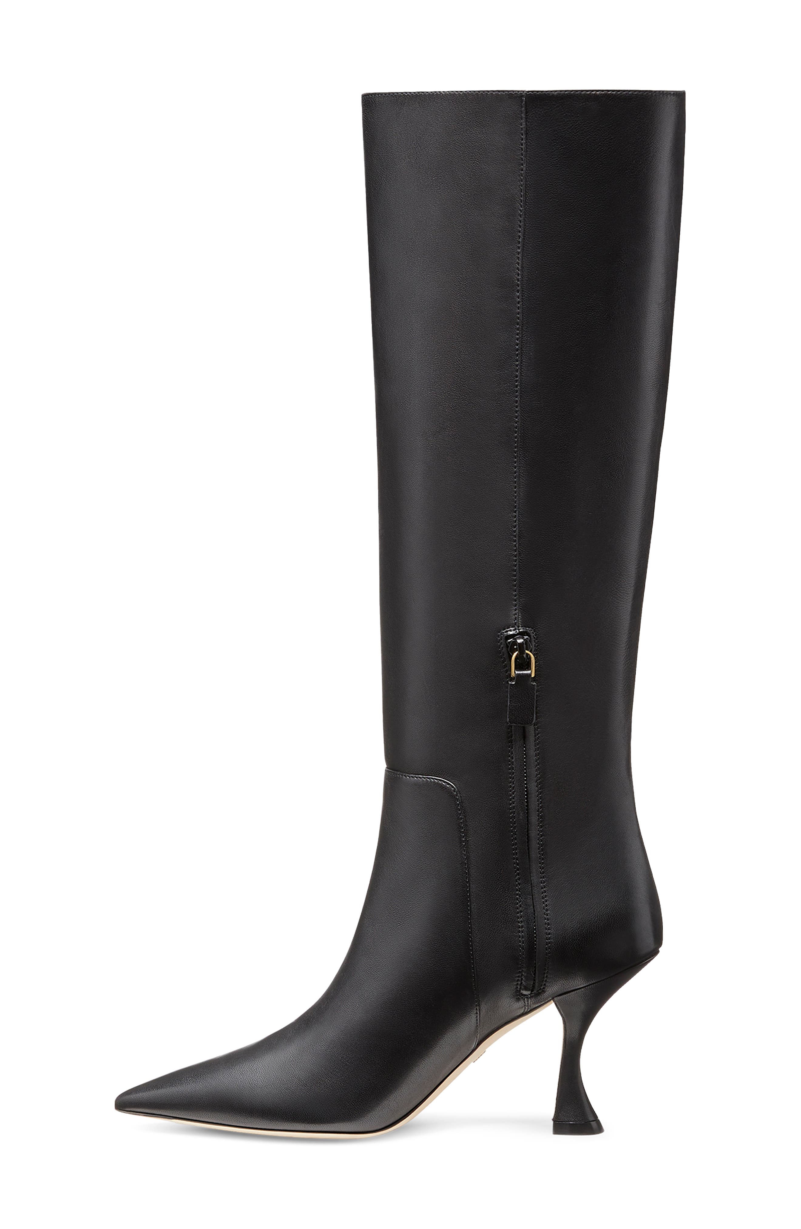 Stuart Weitzman Xcurve 85 Slouch Boot, Alternate, color, Black Nappa
