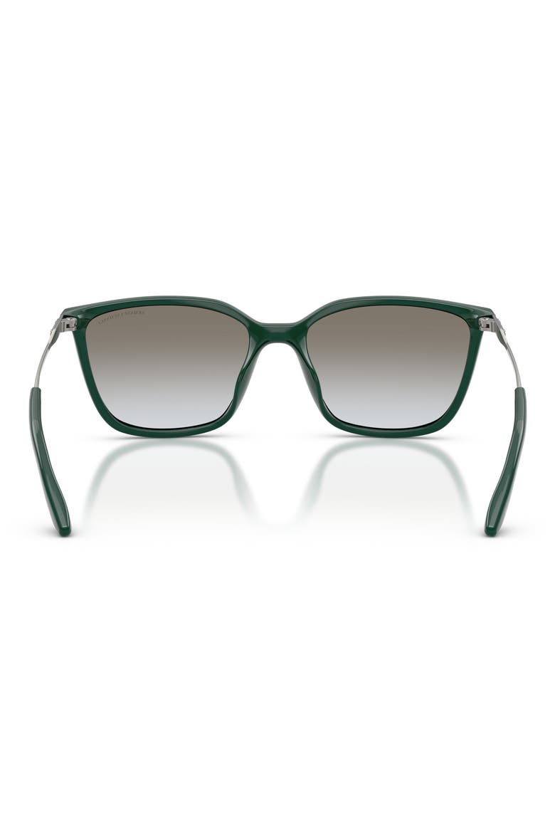 55mm Square Sunglasses, Alternate, color, DARK GREEN / GREY GRADIENT