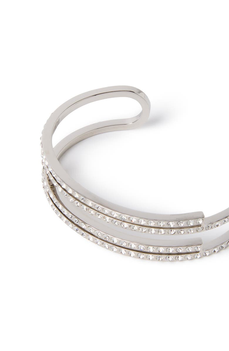 OFF WHITE Women's Silver Paper Clip Cuff, Alternate, color, 