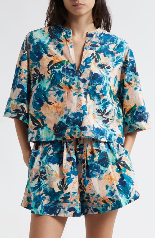 ULLA JOHNSON ULLA JOHNSON SURI FLORAL COTTON TOP 