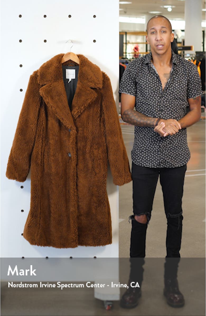 Teddy Faux Fur Coat, sales video thumbnail