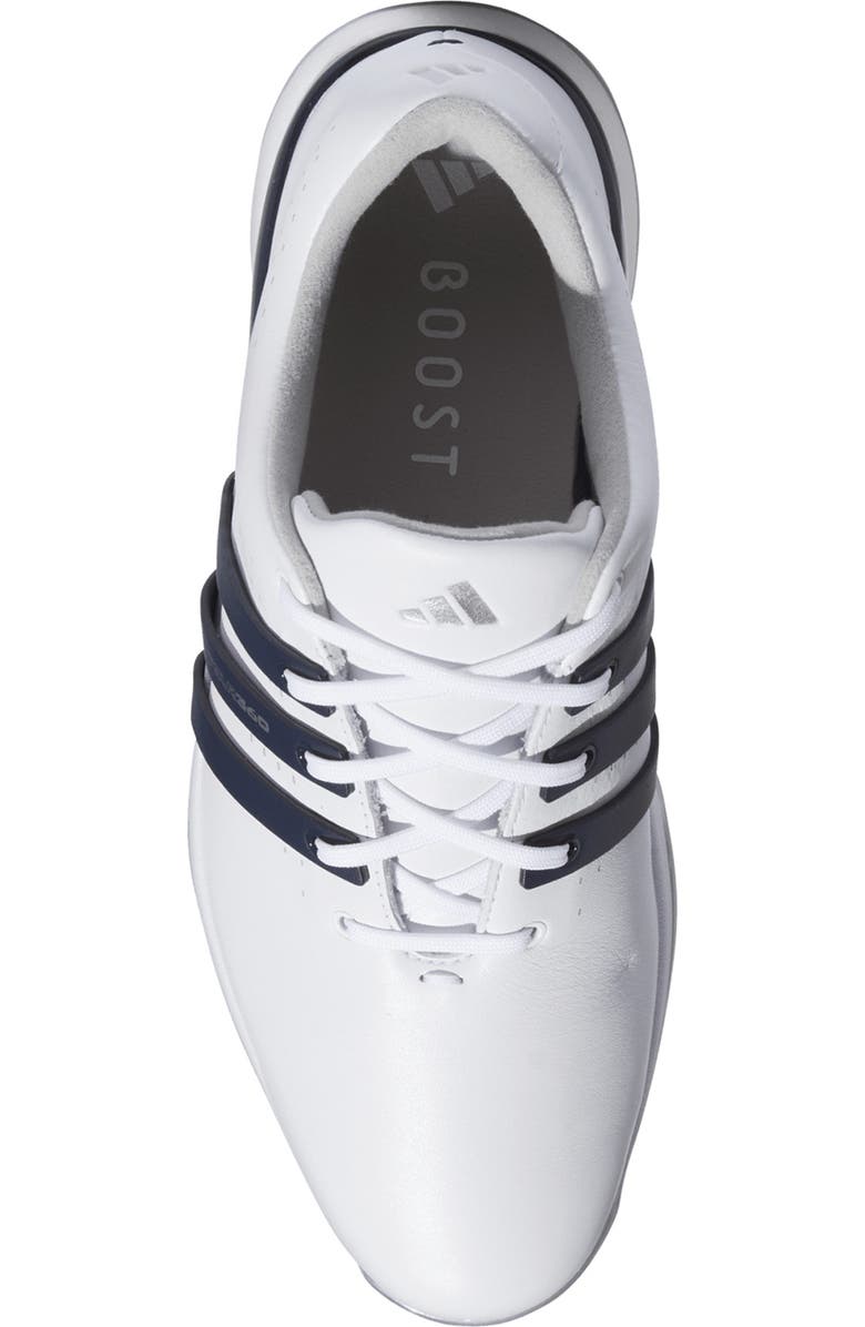 adidas Golf Tour360 24 Boost<sup>™</sup> Golf Shoe, Alternate, color, White/ Collegiate Navy/ Silver