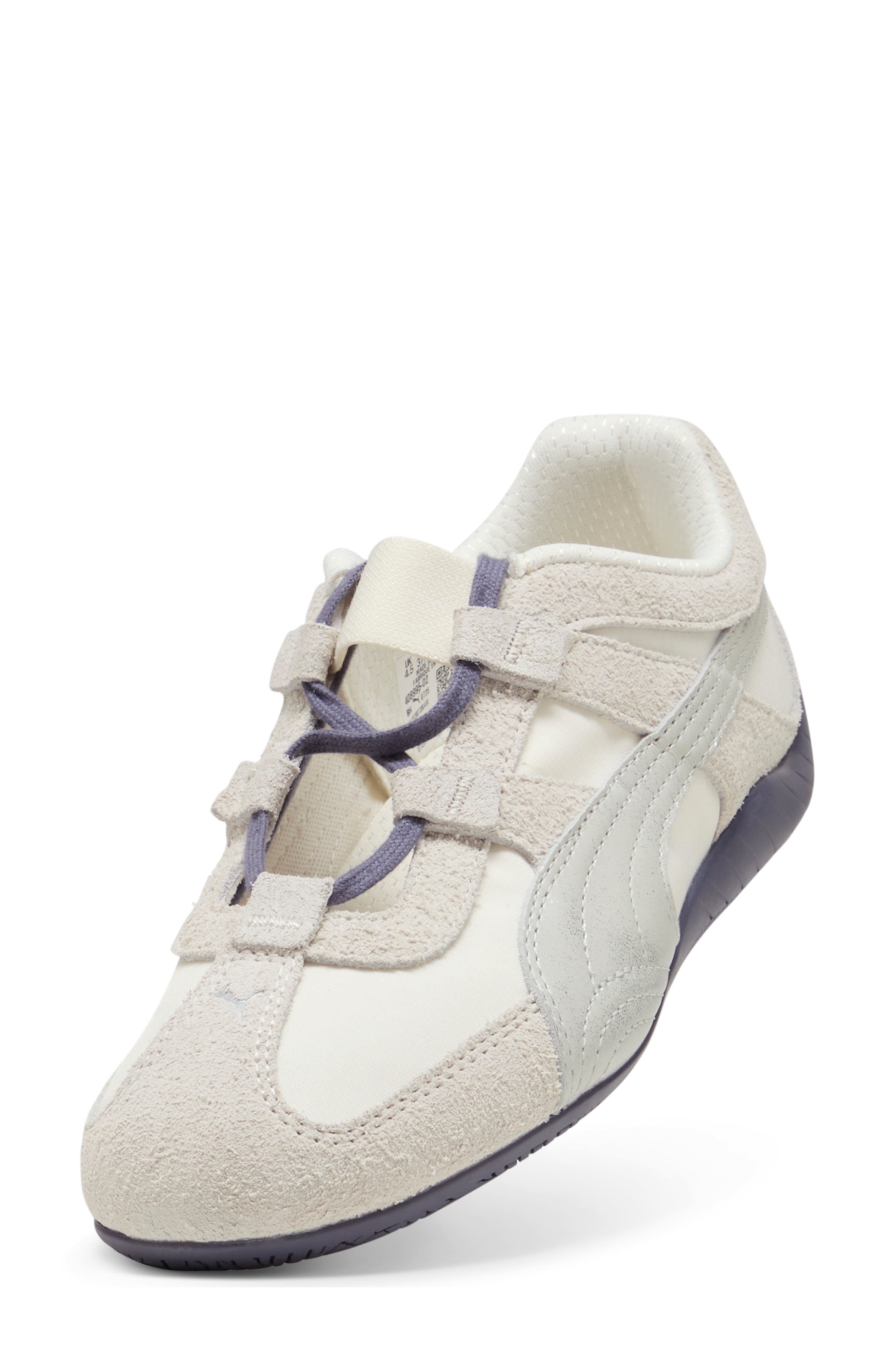 Speedcat Go Brushed Luxe Sneaker, Alternate, color, WARM WHITE/ GLACIAL GRAY