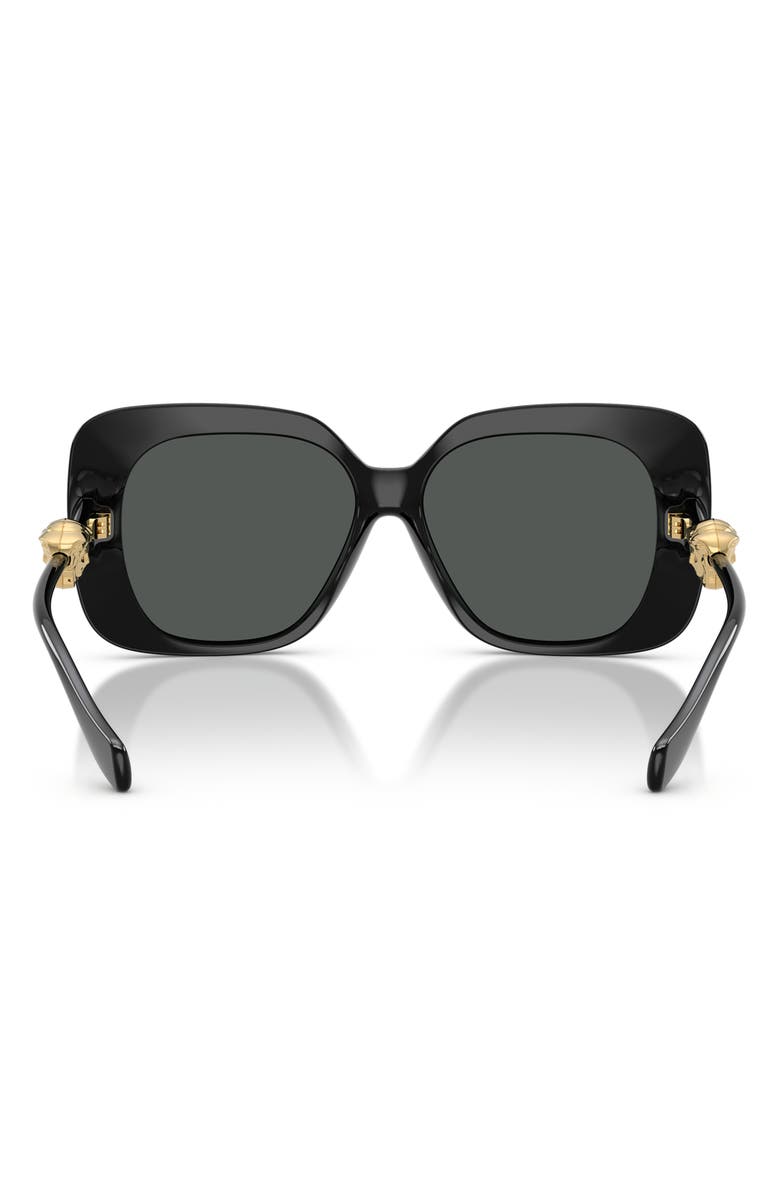 Versace 57mm Square Sunglasses, Alternate, color, Black / Dark Grey