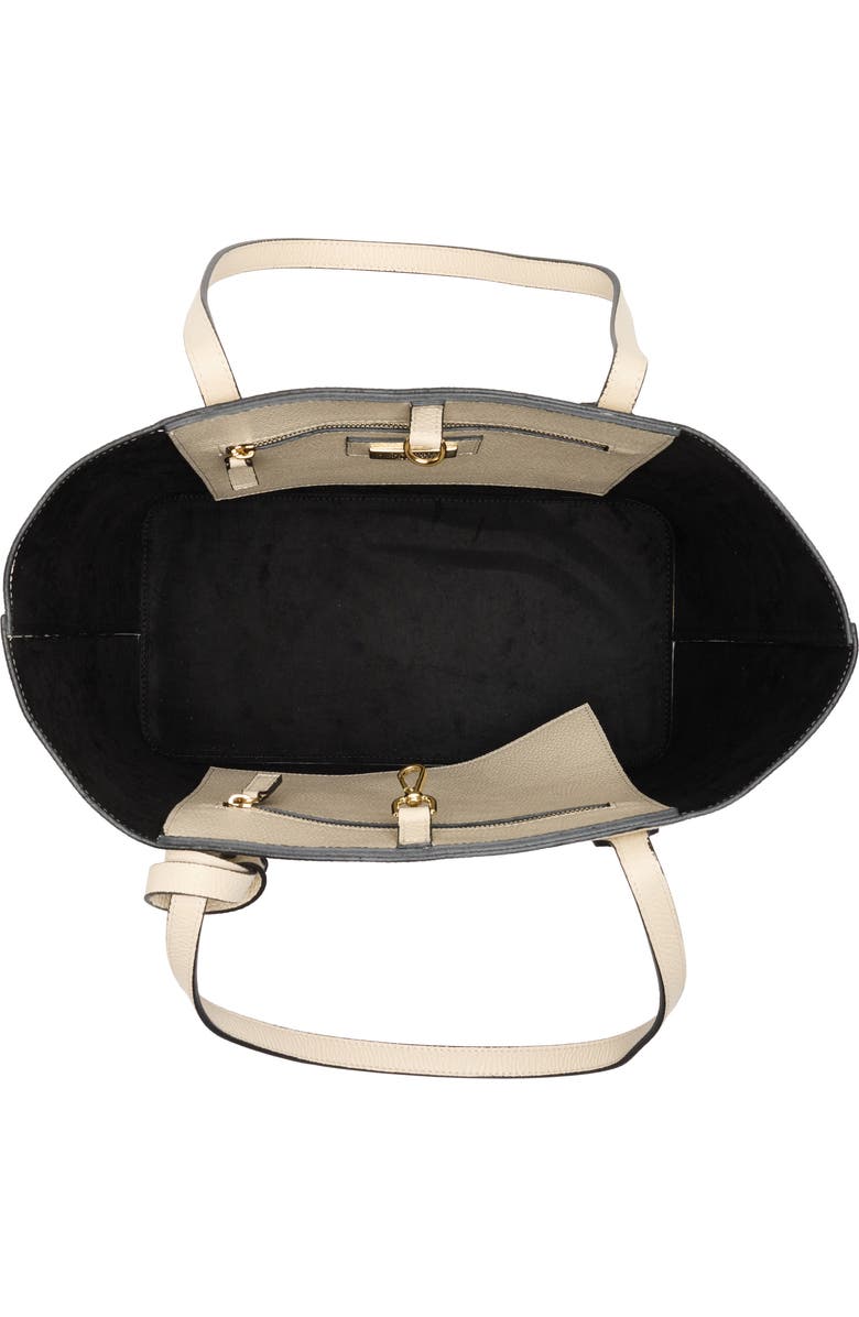 VALENTINO BY MARIO VALENTINO Soho Medallion Leather Tote, Alternate, color, Milk