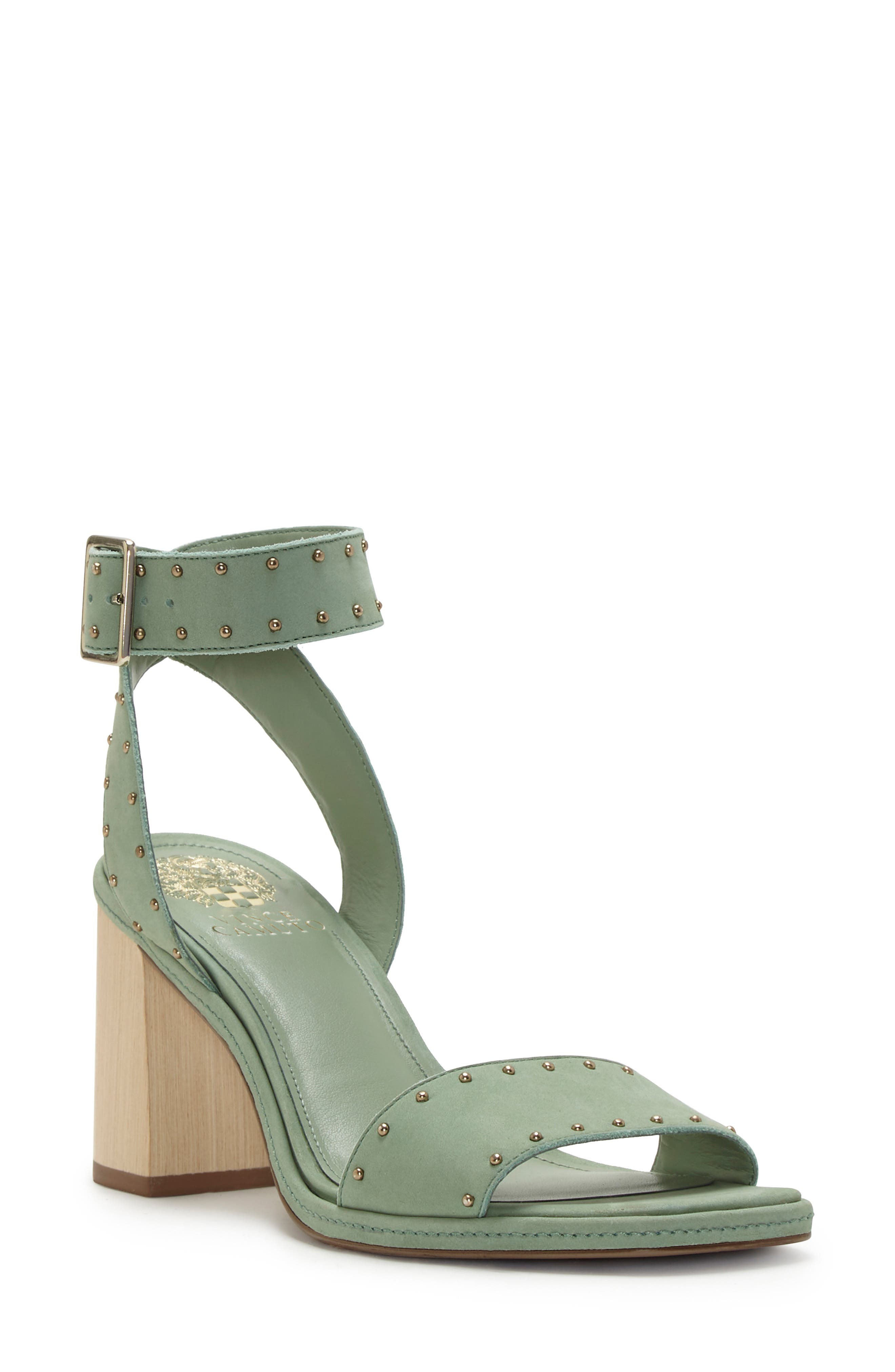 Shyremin Ankle Strap Sandal, Main, color, GREEN ASH