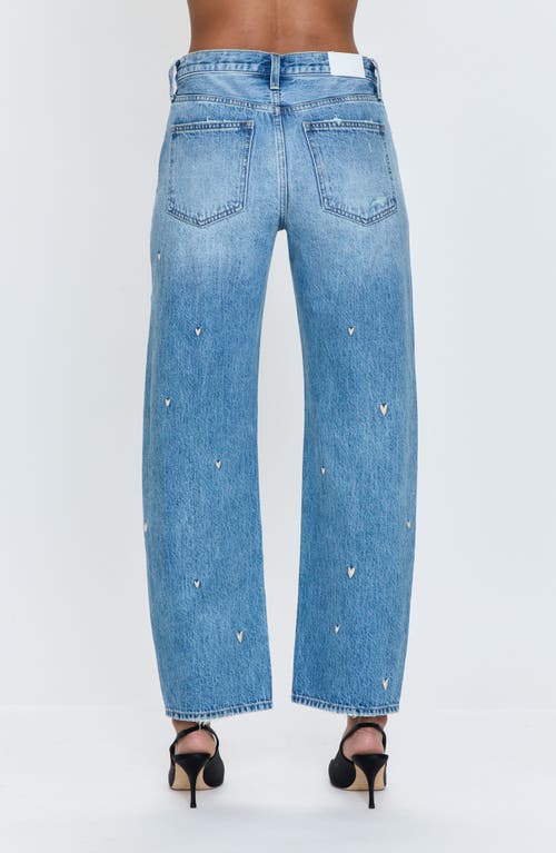 Shop Pistola Lexi Distressed Crop Barrel Jeans In Confetti Vintage