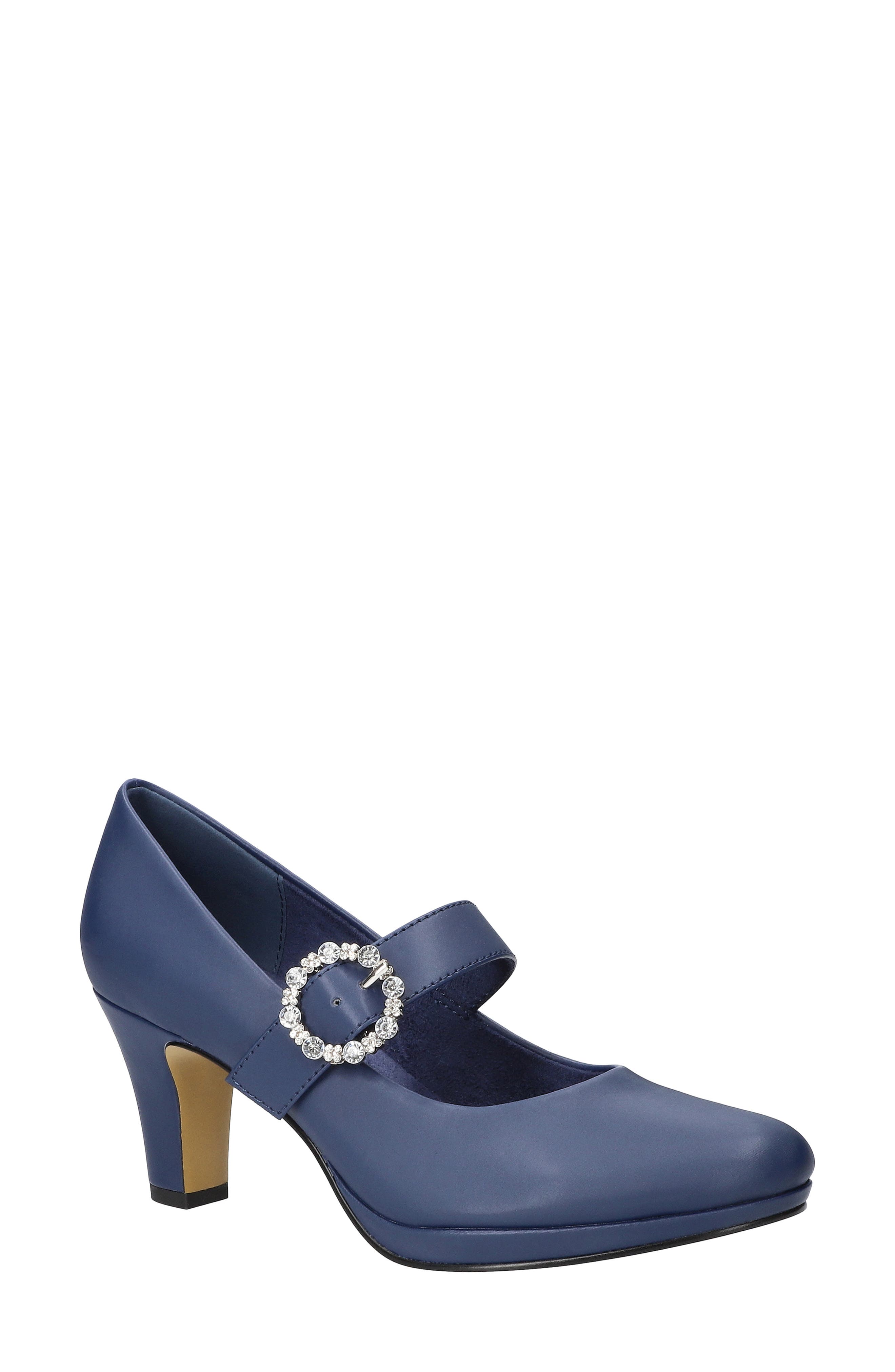Charisma Mary Jane Platform Pump, Main, color, NAVY SATIN-STONES
