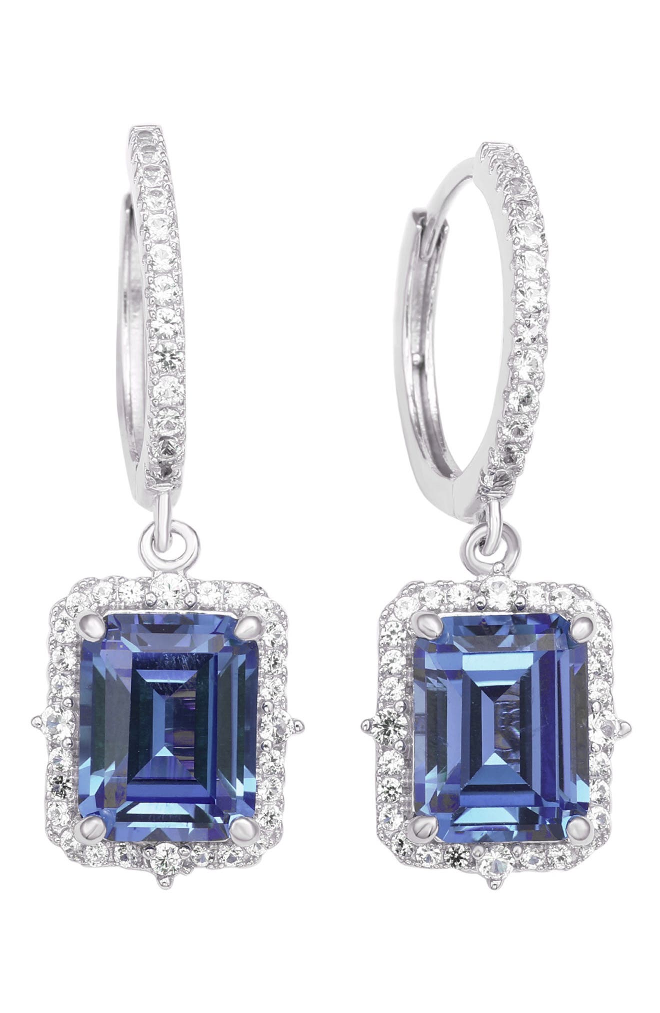 SUZY LEVIAN Sterling Silver Sapphire Drop Earrings
