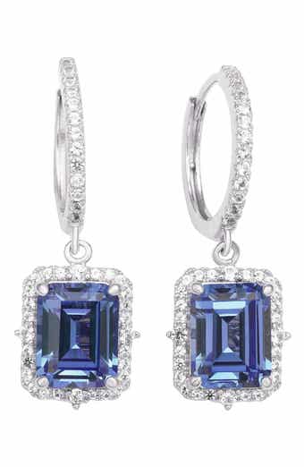 SUZY LEVIAN Sterling Silver Sapphire Drop Earrings