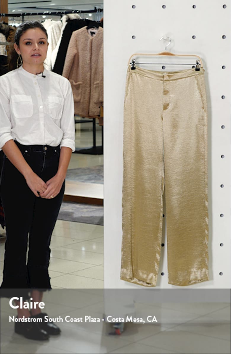 Metallic Wide Leg Pants, sales video thumbnail