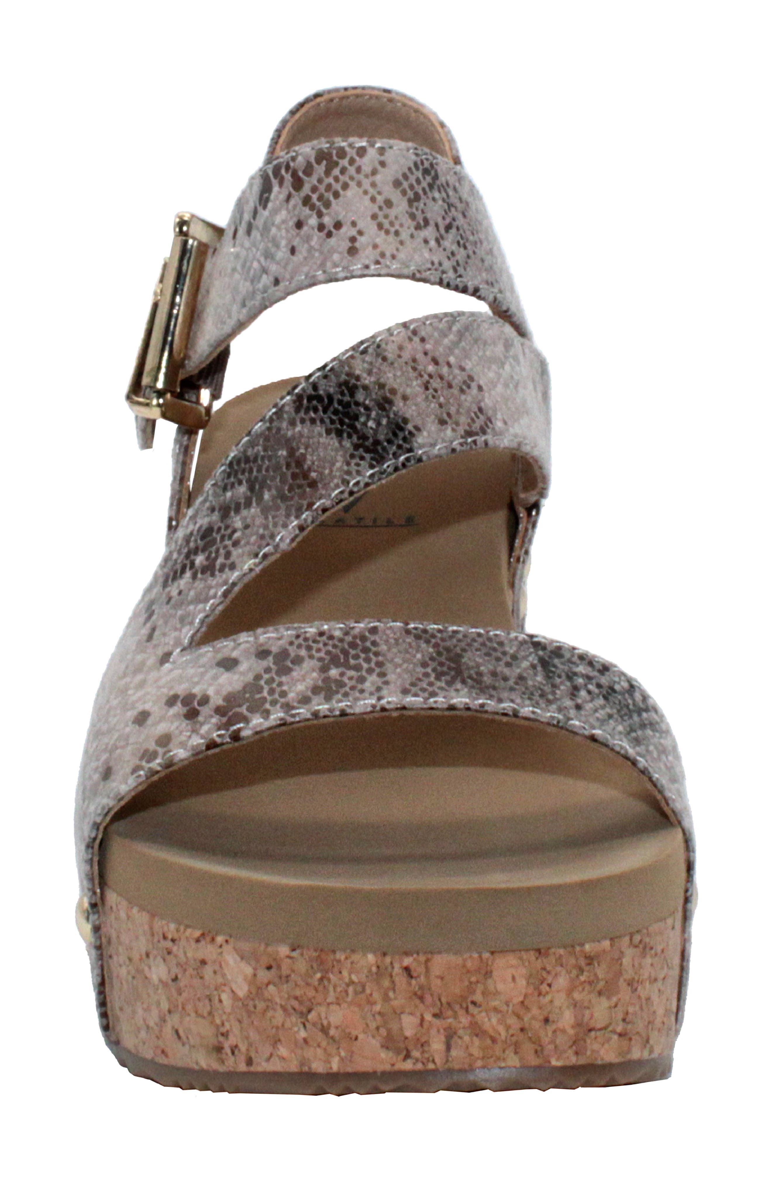 Biloxi Platform Wedge Sandal, Alternate, color, ROSE GOLD SNAKE