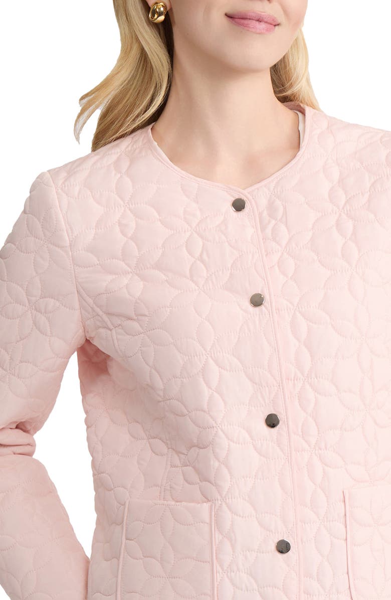 Jones New York Floral Quilted Snap Front Jacket, Alternate, color,