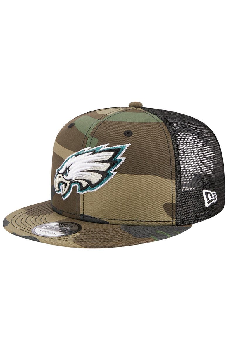 New Era Men's New Era Camo Philadelphia Eagles Main Trucker 9FIFTY Snapback Hat, Main, color, Camo