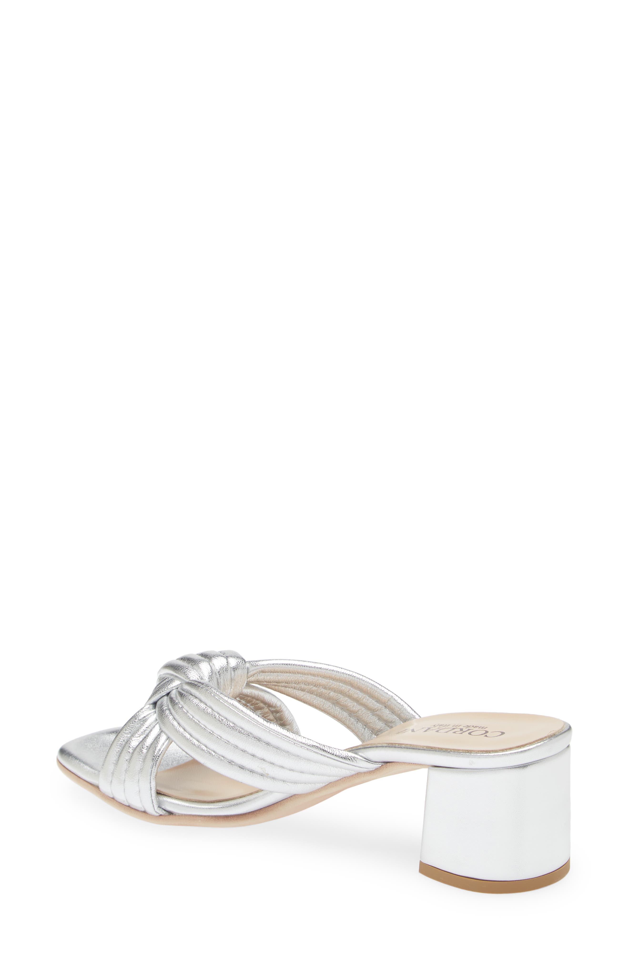 Cordani Imani Metallic Slide Sandal, Alternate, color, Argento