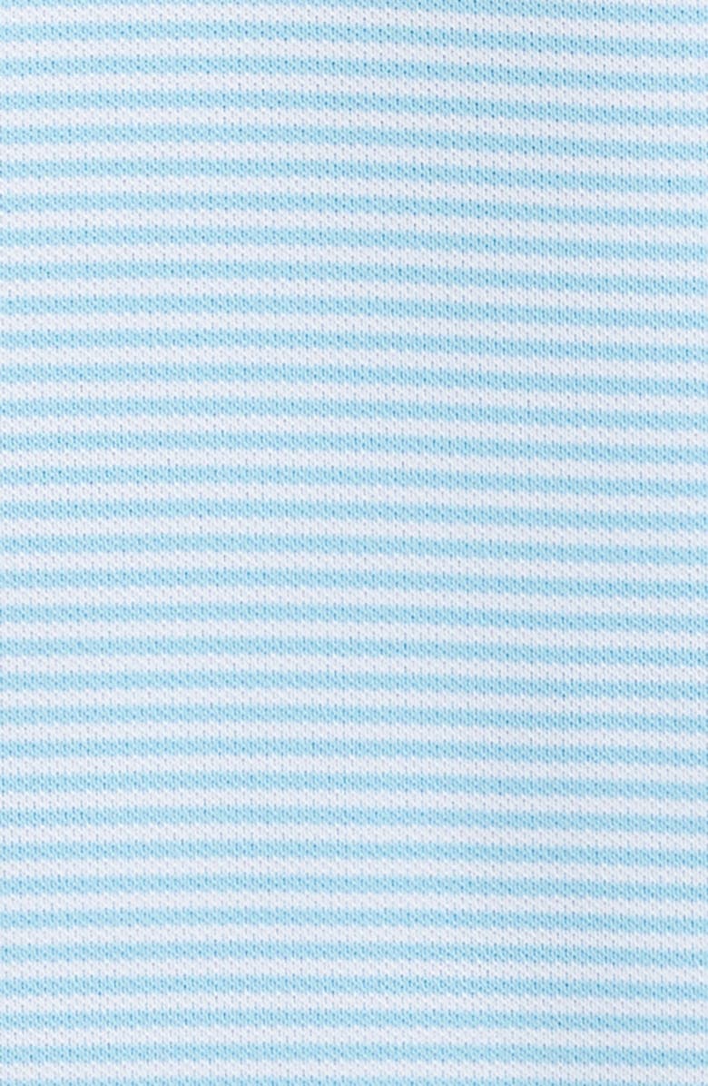 Peter Millar Candor Stripe Mesh Performance Polo, Alternate, color, Seaport Blue