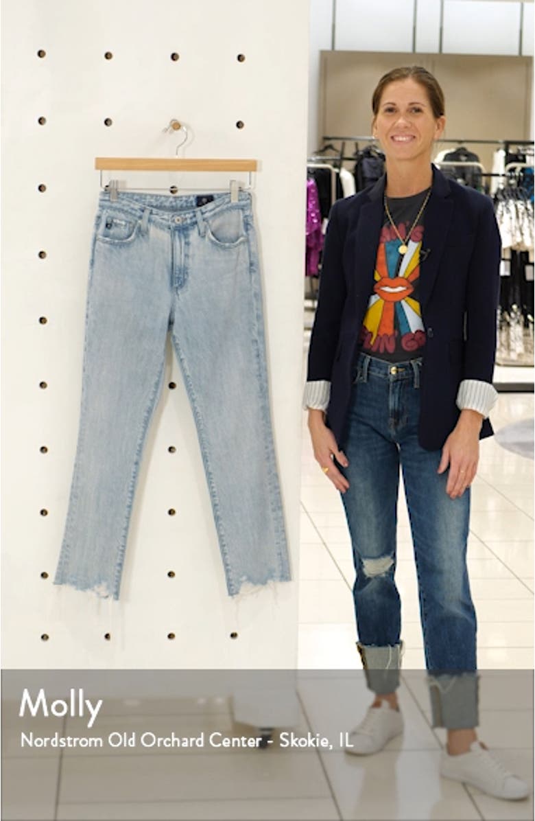 Isabelle High Waist Ankle Straight Leg Jeans, sales video thumbnail