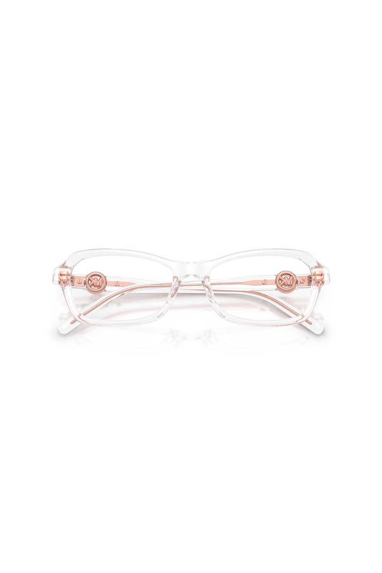 54mm Rectangle optical glasses, Alternate, color, Transparent