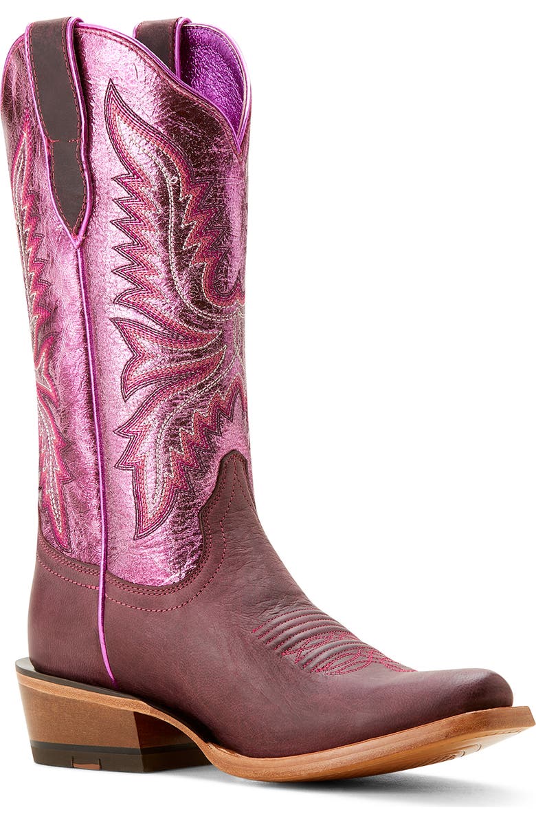 Ariat Futurity Flash Western Boot, Main, color, Crimson Grape/Magenta Shine