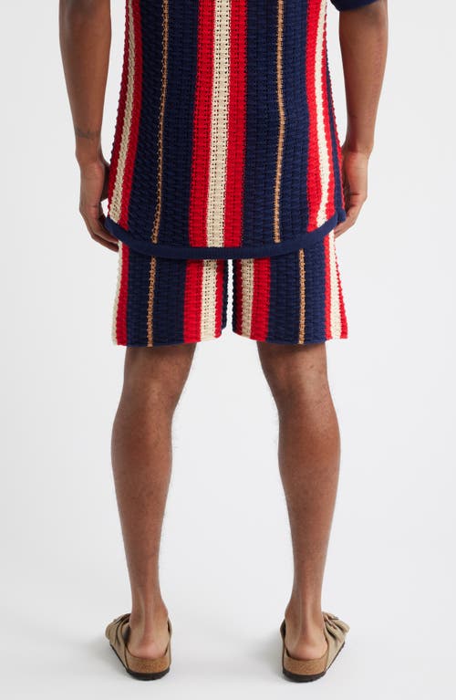 Mavrans Crab Stripe Knit Shorts