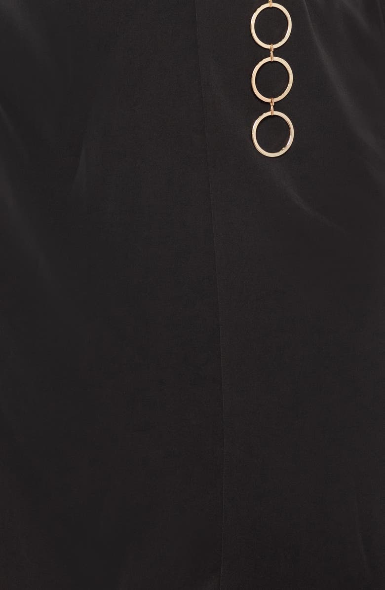 BUXOM COUTURE Cross Halter Belted Tunic Dress, Alternate, color, 