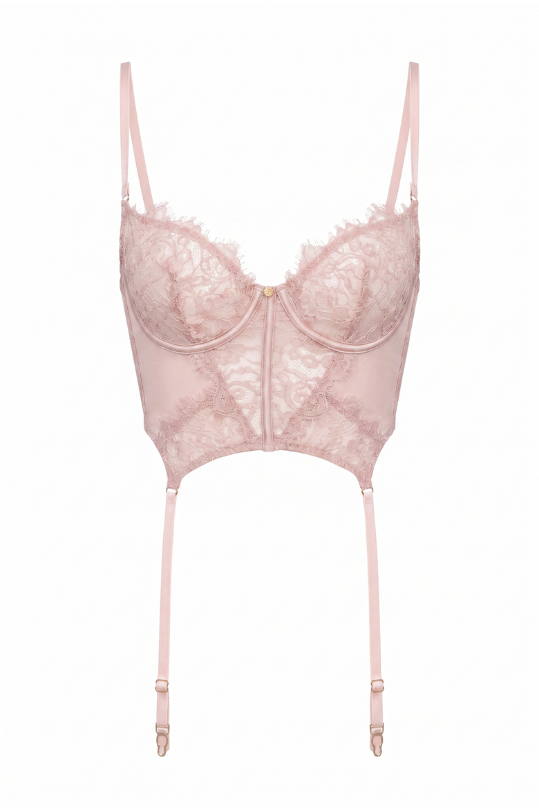 Daphne Garter Corset, Main, color, Light/Pastel Pink