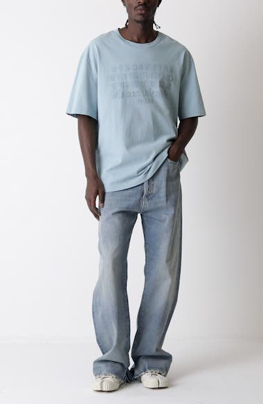 Maison Margiela Embroidered Logo Cotton T-Shirt | Nordstrom