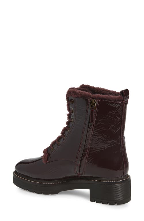 Tory Burch Miller Genuine Shearling Lined Combat Boot