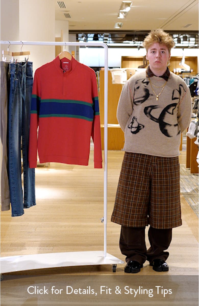 Owen Chest Stripe Golf Quarter Zip, sales video thumbnail