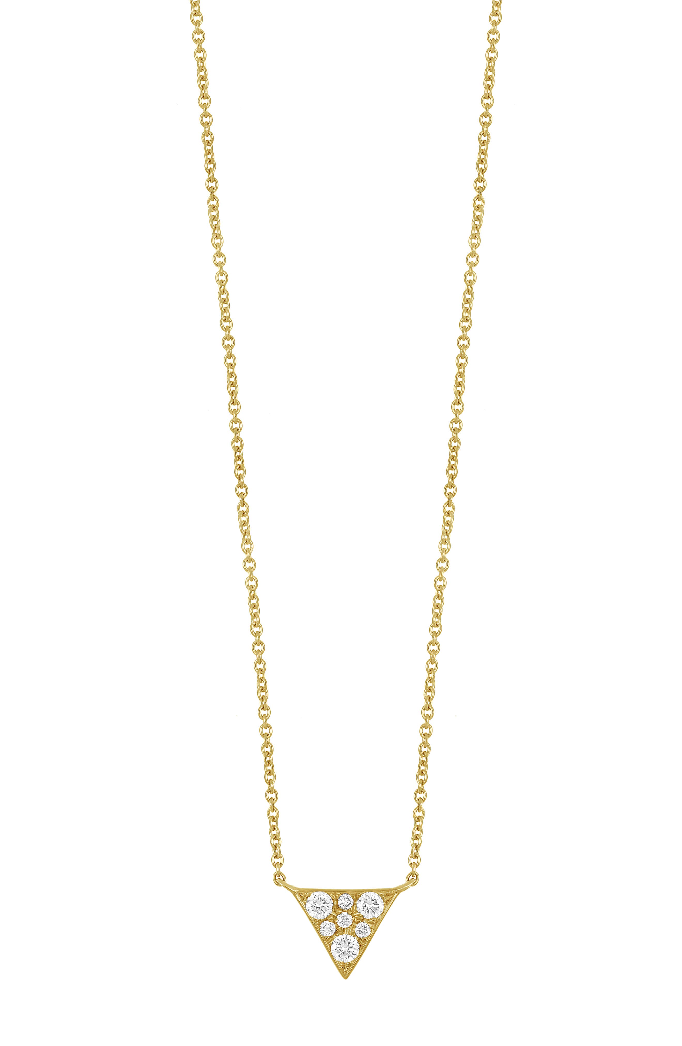 Bony Levy Icon Diamond Triangle Pendant Necklace - 0.11ct.