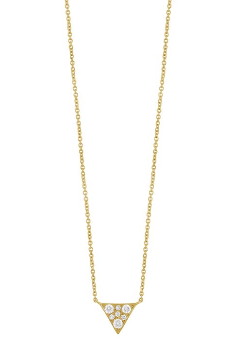Icon Diamond Triangle Pendant Necklace - 0.11ct.