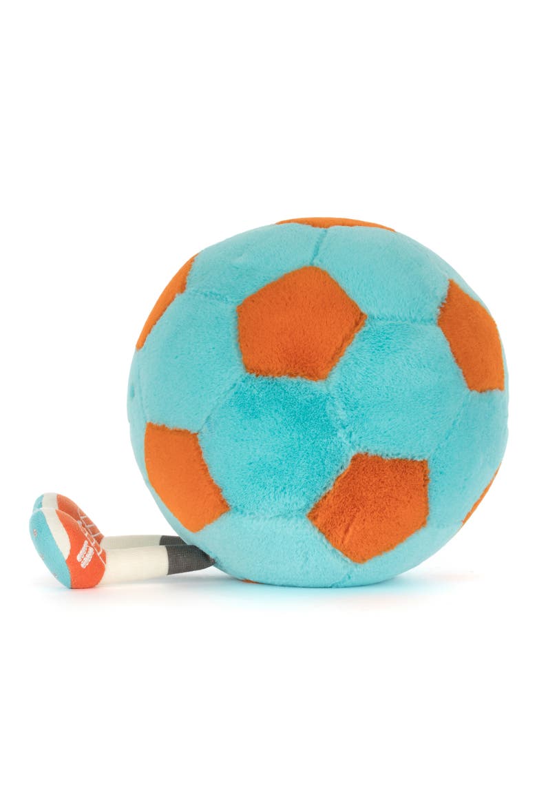 Amuseables Jellycat Soccer Ball Large Plushie, Alternate, color, TURQUOISE MULTI