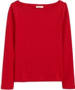 Madewell The '90s Compact Cotton Boatneck T-Shirt