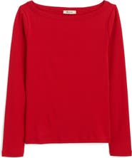Madewell The '90s Compact Cotton Boatneck T-Shirt