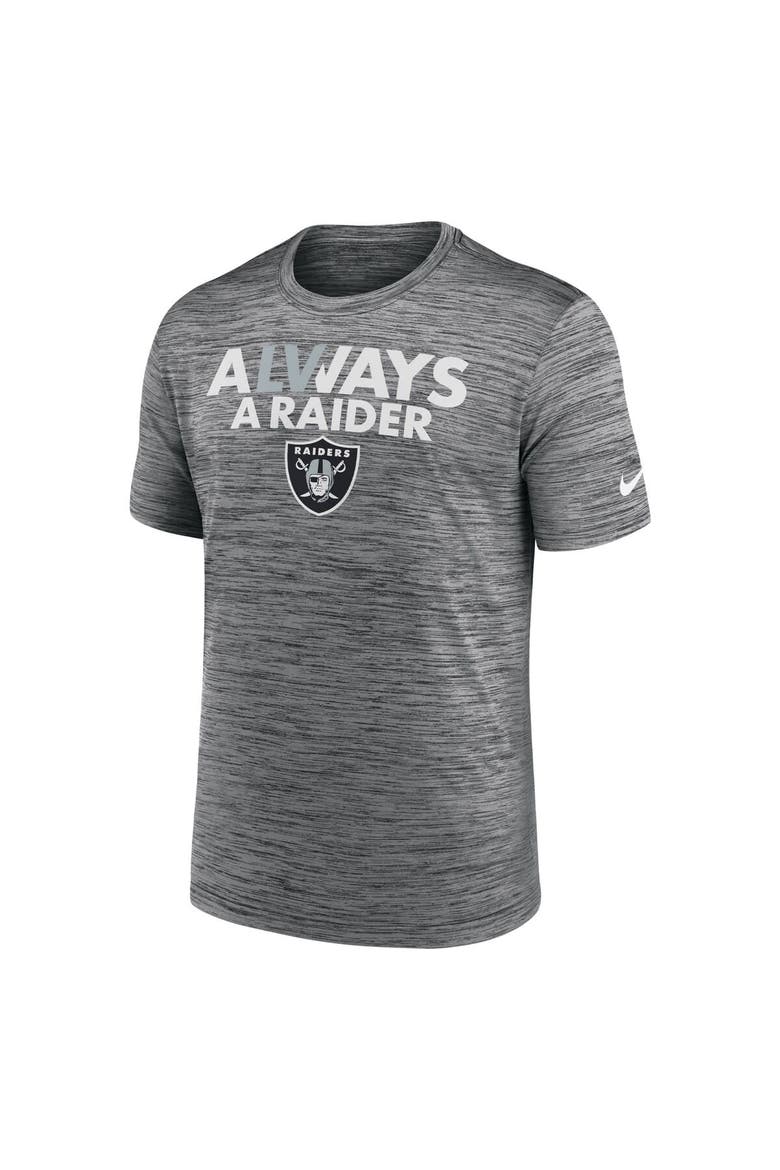 Men's Nike Anthracite Las Vegas Raiders Local Velocity T-Shirt, Alternate, color, Anthracite
