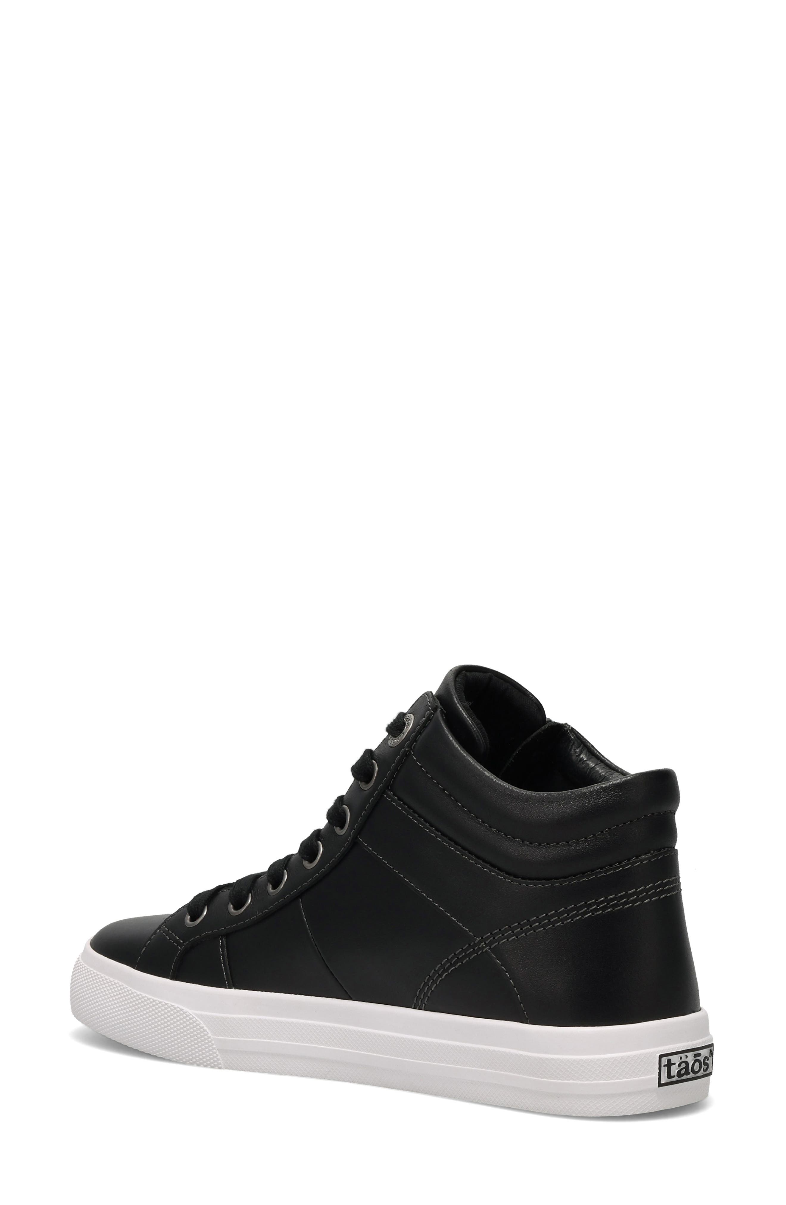 Taos Winner High Top Sneaker, Alternate, color, Black/ White