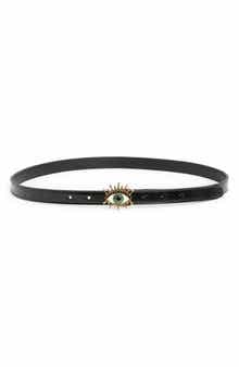 Kurt Geiger London Crinkle Evil Eye Belt