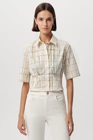 Exquise Alezae Short Sleeve Crop Shirt
