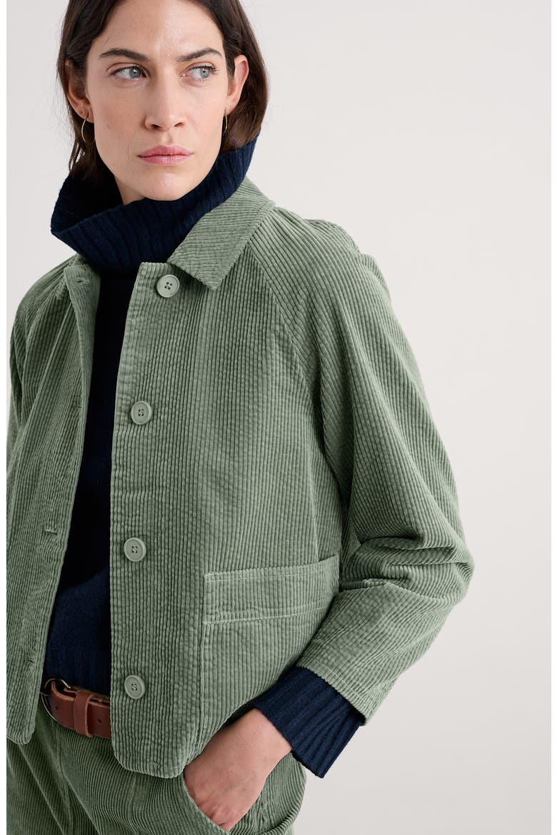 Ocean Mist Chore Jacket, Alternate, color, DUSKY GREEN
